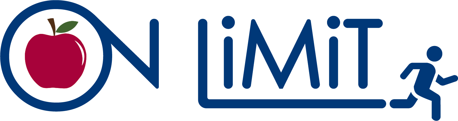 ON LiMiT logo, with apple in the O and a person running under the LIMIT text.